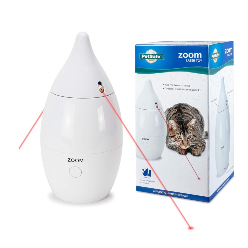 PetSafe Zoom White Cat Laser Toy